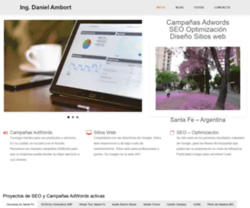 Ambort.com(Campa馻s Adwords en Santa Fe) Screenshot