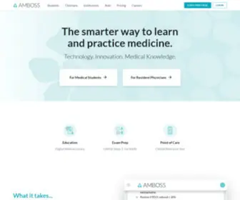 Amboss.com(Medical knowledge platform for doctors and students) Screenshot