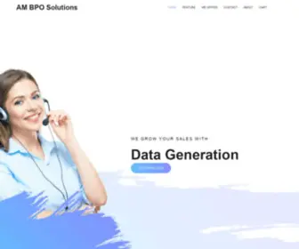 Ambposolutions.com(AM BPO Solutions AM BPO Solutions) Screenshot