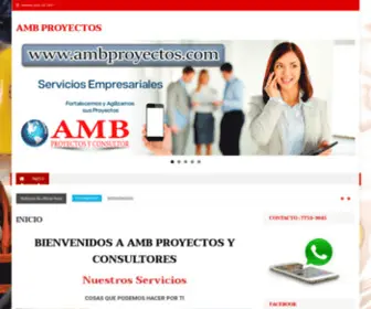 Ambproyectos.com(AMB PROYECTOS) Screenshot