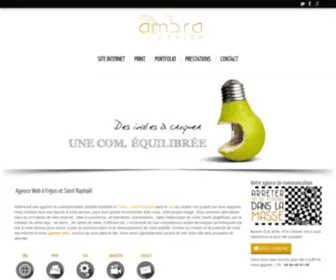 Ambra.fr(Création de site internet) Screenshot