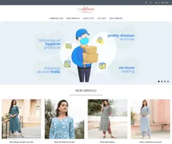 Ambraee.com(The Most Affordable Online Boutique for Jaipuri Kurtis Kurta) Screenshot