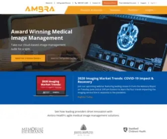 Ambrahealth.com(Ambra Health) Screenshot