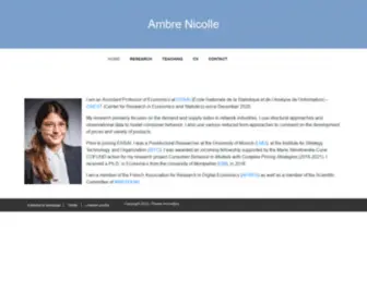 Ambrenicolle.com(Ambre Nicolle) Screenshot