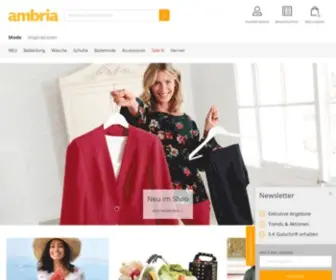 Ambria.de(Herzlich willkommen bei ambria) Screenshot