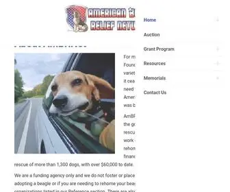 Ambrnet.org(American Beagle Relief Network) Screenshot