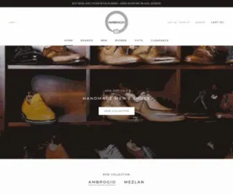 Ambrogioshoes.com(Luxury Handmade Italian Men's Designer Shoes & Women's Accessories) Screenshot