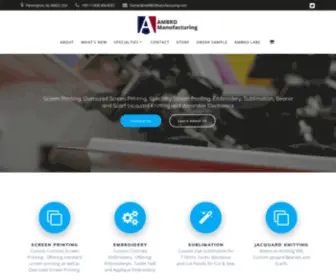 Ambromanufacturing.com(Contract Screen Printing) Screenshot