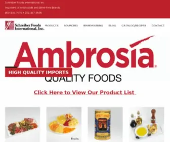 Ambrosia-Foods.com(Ambrosia Foods) Screenshot
