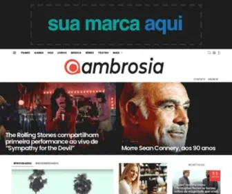 Ambrosia.com.br(Artigos, vídeos e novidades diárias com o melhor do universo cultural) Screenshot