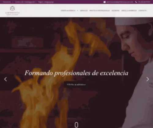 Ambrosiacentroculinario.edu.mx(Ambrosía Centro Culinario) Screenshot