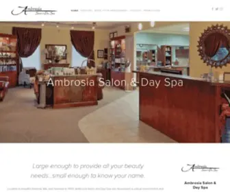 Ambrosiasalonnorwell.com(Ambrosia Salon & Day Spa) Screenshot