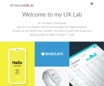 Ambrosiauxlab.uk(Ambrosia UX Lab) Screenshot