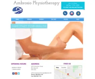 Ambrosiophysio.com(Ambrosio Physiotherapy) Screenshot