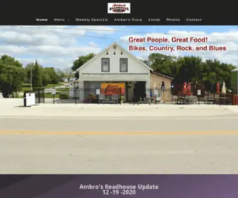 Ambrosroadhouse.com(Ambros Roadhouse) Screenshot