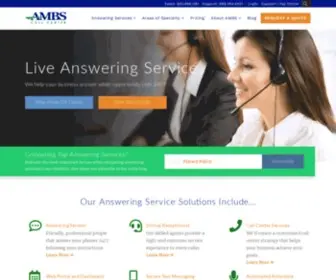 Ambscallcenter.com(Best Answering Service Live) Screenshot