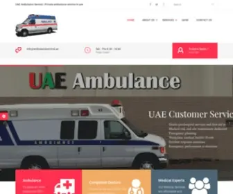 Ambulanceservice.ae(Private Ambulance Service in UAE) Screenshot