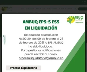 Ambuq.org.co(EPS) Screenshot