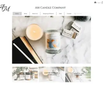 Amcandles.com(AM Candle Company) Screenshot