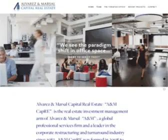 Amcapitalre.com(Alvarez & Marsal Capital Real Estate) Screenshot