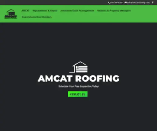 Amcatroofing.com(AMCAT Roofing) Screenshot