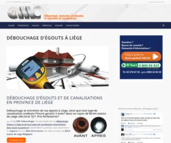 AmCDebouchages.be(Accueil AMC Debouchage) Screenshot