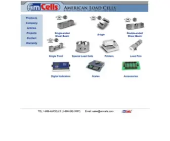 Amcells.com(Supplying Load Cells) Screenshot