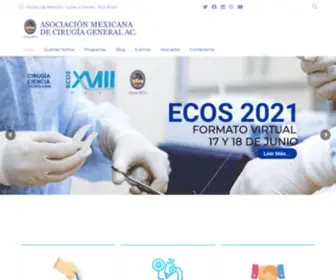 AMCG.org.mx(Asociación Mexicana de Cirugía General) Screenshot