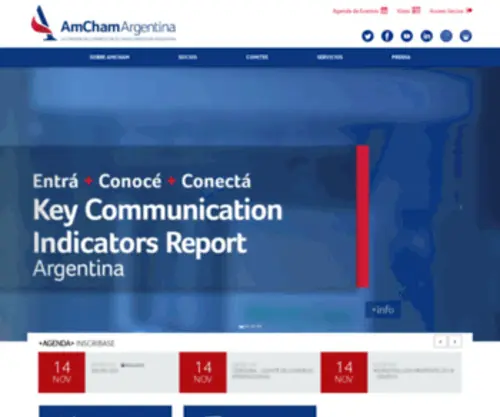 Amchamar.com.ar(Amcham Argentina) Screenshot