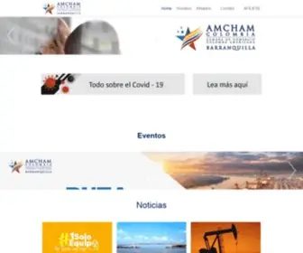 Amchambaq.com(AmCham Barranquilla) Screenshot