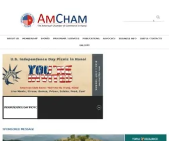 Amchamhanoi.com(AmCham Hanoi) Screenshot