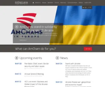 Amcham.lv(American Chamber of Commerce in Latvia) Screenshot