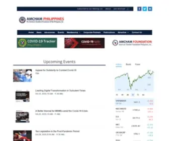 Amchamphilippines.com(The American Chamber of Commerce of the Philippines) Screenshot