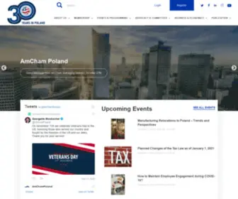 Amcham.pl(American Chamber of Commerce in Poland) Screenshot