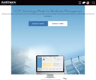 Amcheck.com(ISolved HCM) Screenshot
