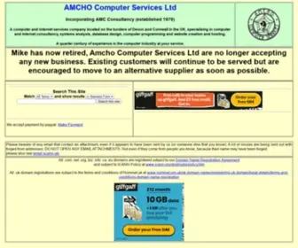 Amcho.com(Amcho Computer Services Ltd) Screenshot