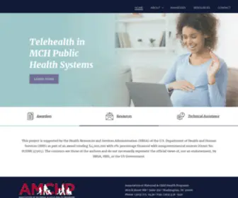 Amchptelehealth.org(Telehealth in MCH Public Health Systems) Screenshot