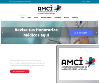 Amci.cl(Agrupación de Médicos Clínica Indisa) Screenshot