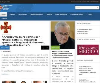Amci.org(Associazione Medici Cattolici Italiani) Screenshot