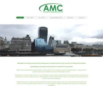 Amcinsurance.co.uk(Insurance Recruitment London) Screenshot