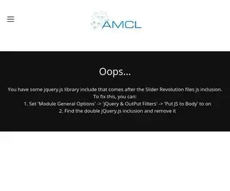 Amclaboratories.com(AMCL) Screenshot