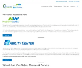 Amcmobility.com(Wheelchair Vans and Handicap Vans for Sale) Screenshot