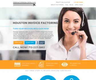 Amcomcap.com(Houston Invoice Factoring by American Commerical Capital) Screenshot