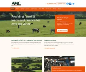 Amconline.co.uk(Agricultural Farm Finance & Mortgages UK) Screenshot