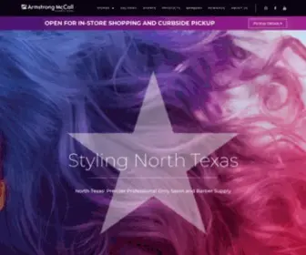 Amcontx.com(Professional Supplies for Professional Stylists) Screenshot