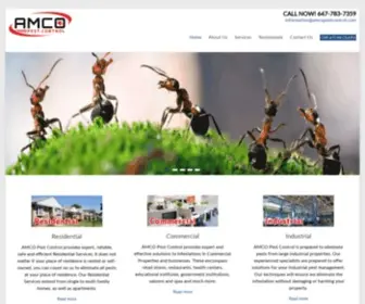 Amcopestcontrol.com(Pest Control Toronto) Screenshot