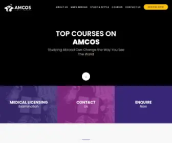 Amcosedu.com(Study Abroad) Screenshot