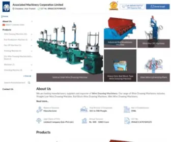 Amcowiremachine.com(Associated Machinery Corporation Limited) Screenshot