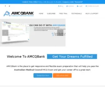 Amcqbank.com(A Gateway to Australian Medical Council AMC Medical Exams Preparation) Screenshot