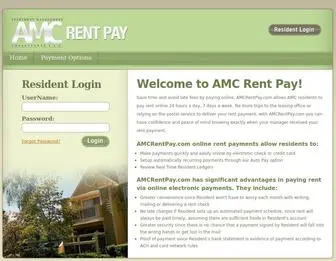 Amcrentpay.com(AMC Rent Pay) Screenshot